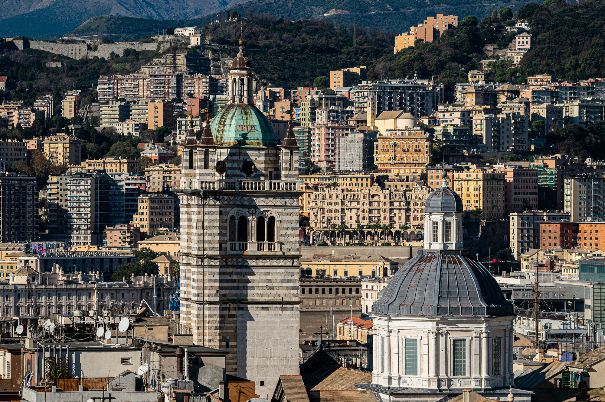 La vista dalle torri