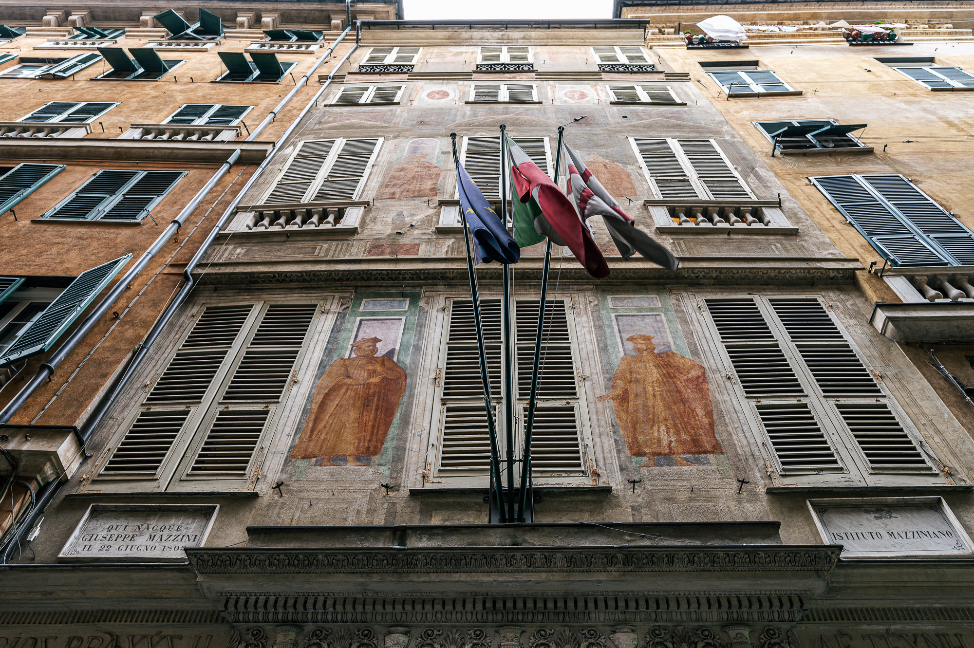 Facciata casa natale di Giuseppe Mazzini 