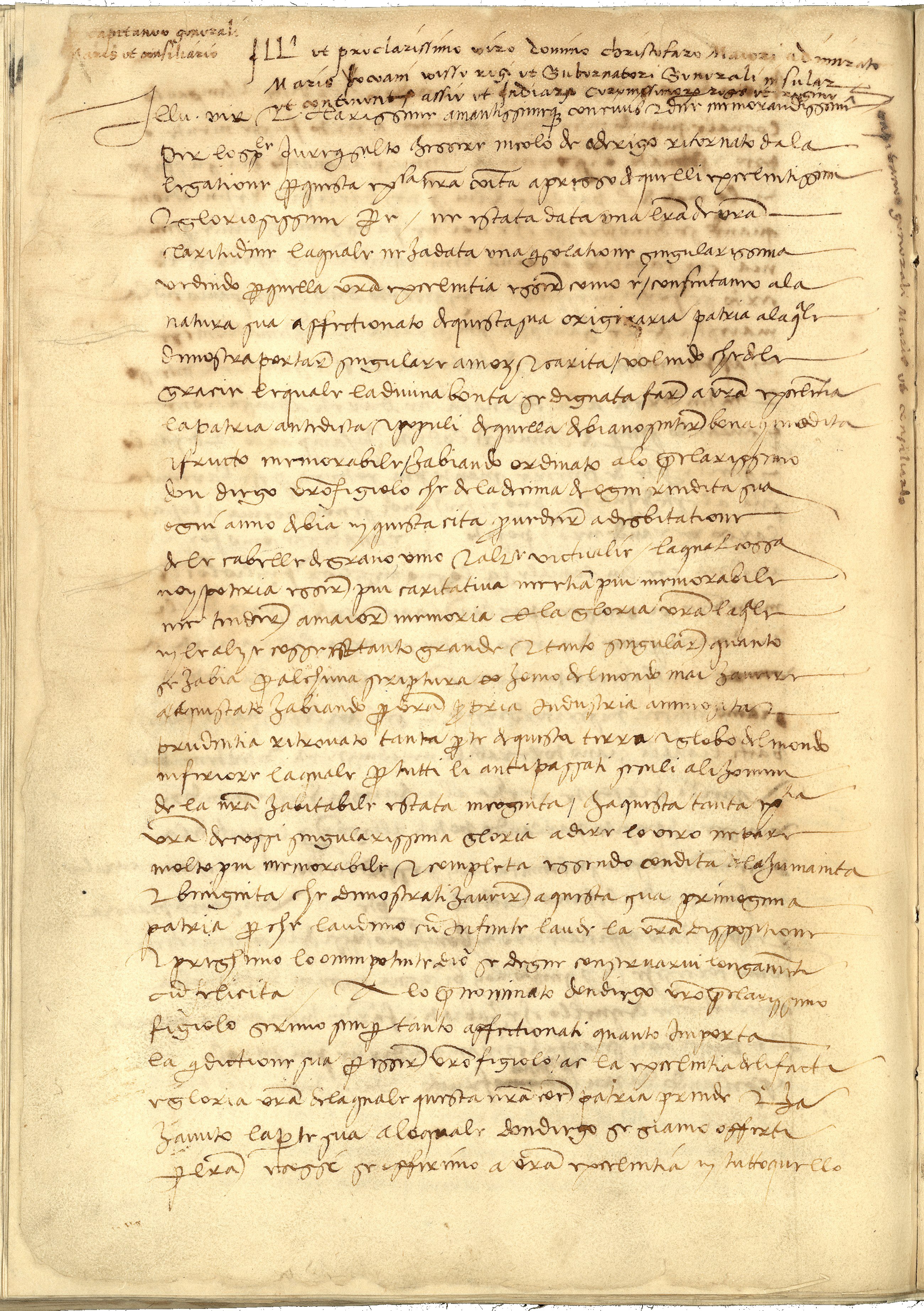 Lettera dei Protettori di San Giorgio a Cristoforo Colombo