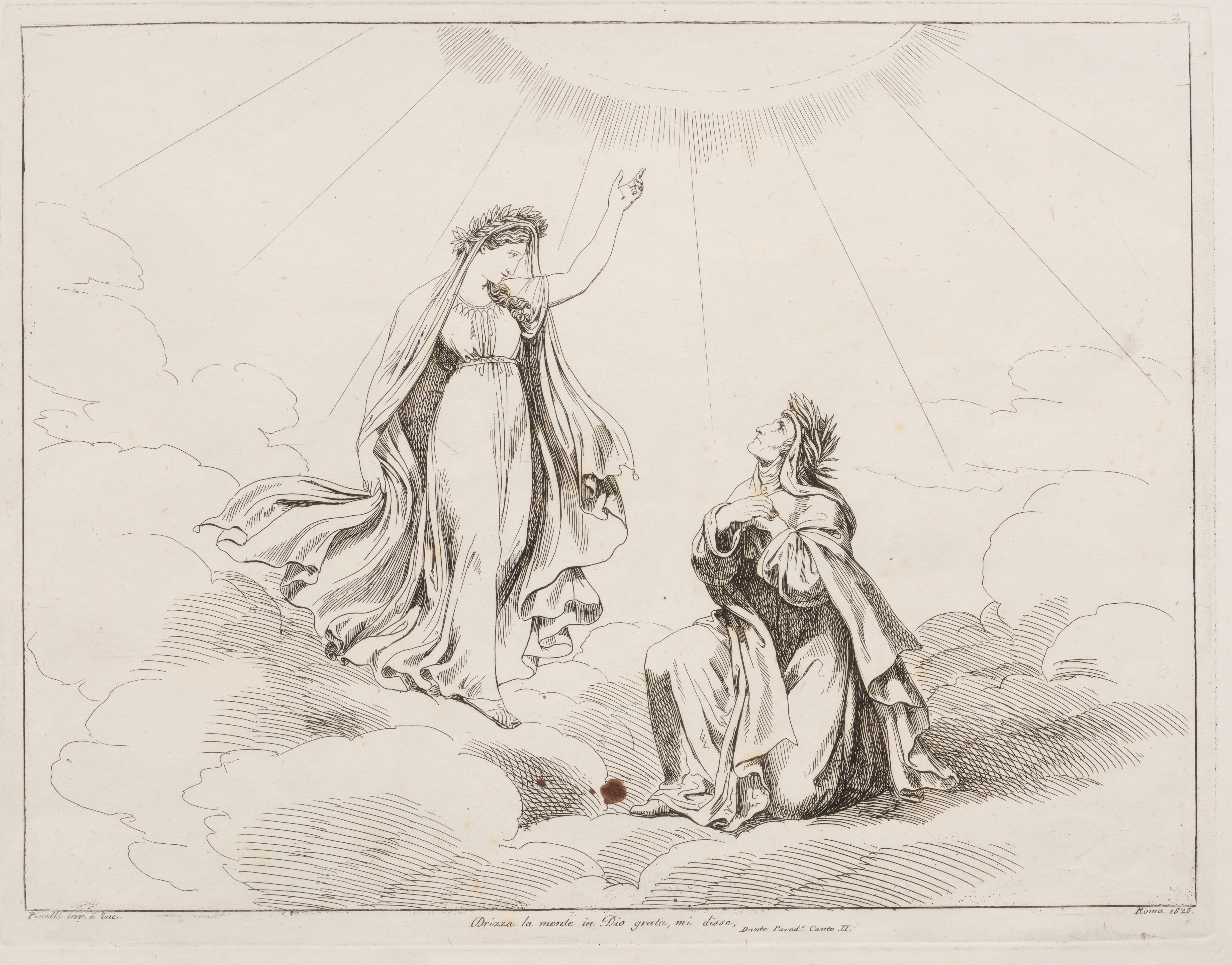 L'ascesa al cielo della Luna (Par. II, v. 29) (stampa)