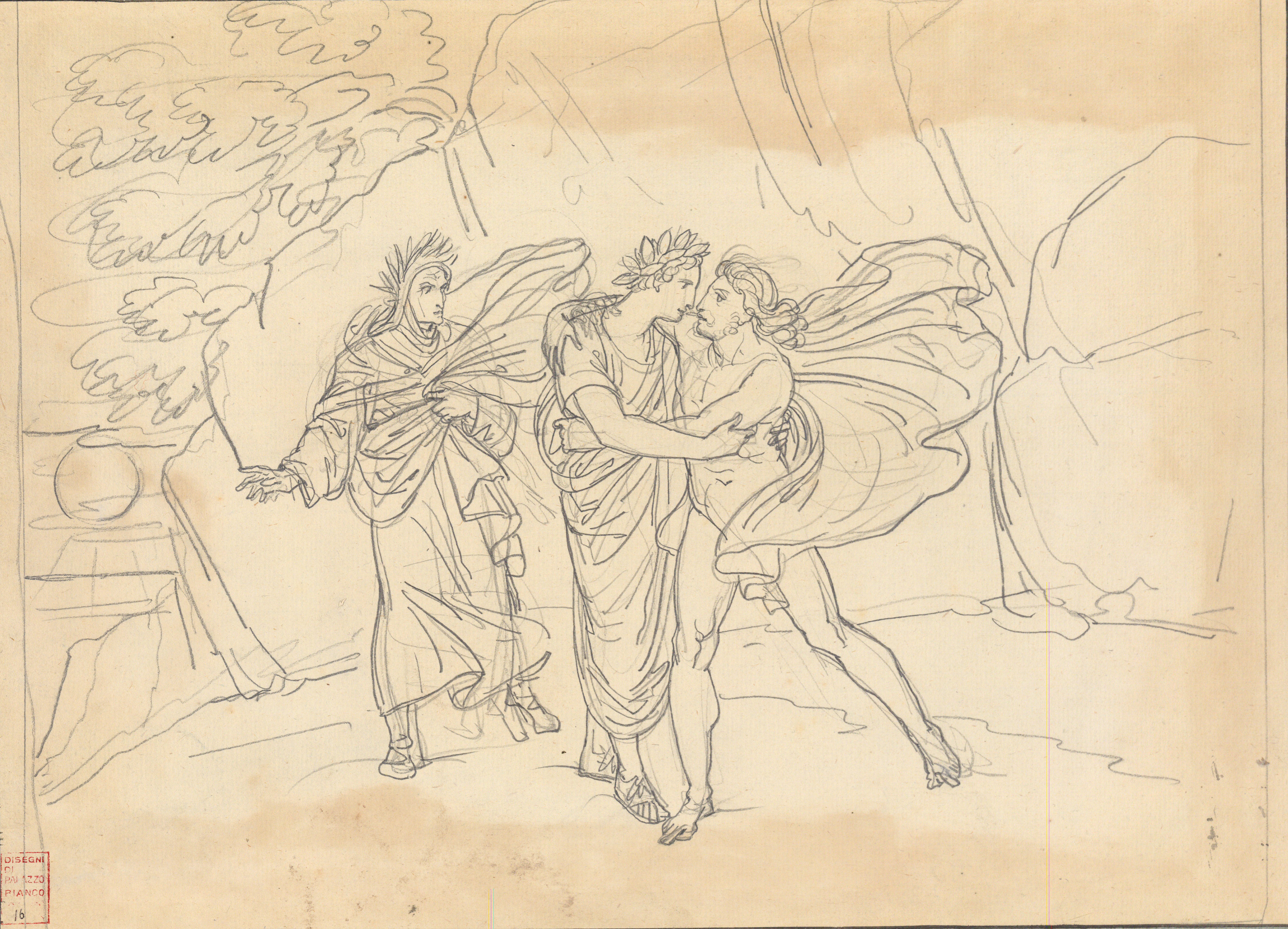 L’incontro con Sordello (Purg. VI, vv. 74-75) (disegno)