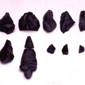 Shrapnel and arrowheads (Aztecs?), Mexico