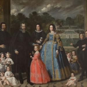 La famiglia di Vincenzo Imperiale nella villa di Sampierdarena 