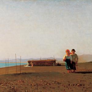 Spiaggia a Viareggio, 1865