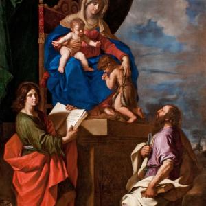 Madonna and Child Enthroned with San Giovannino and Saints John the Evangelist and Bartholomew