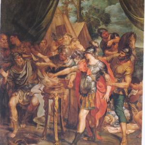 Il valore di Muzio Scevola davanti a Porsenna 