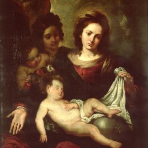 Madonna col Bambino dormiente ed Angeli 