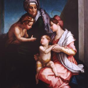 Madonna col Bambino, San Giovannino e Santa Elisabetta 