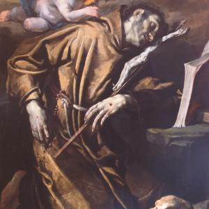 San Francesco in estasi confortato dall’angelo musico 