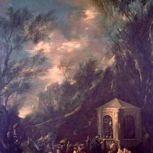Scena di pellegrinaggio