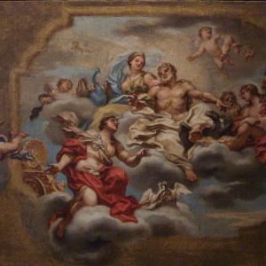 Venere presenta Enea al concilio degli dei