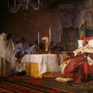 Nicolò Barabino "The last moments of Carlo Emanuele I of Savoy"