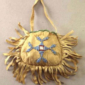 Small women’s bag of commercial type, end '800 (Sioux of the East, Santee - Yankton)