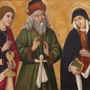 San Giovanni Evangelista, San Zaccaria e una Santa