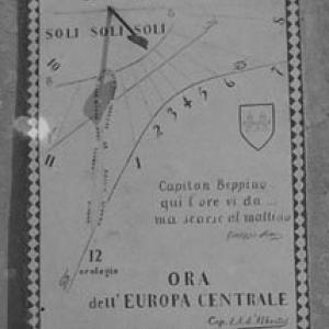 Sundial ''Capitan Beppino'' in Campese (isola del Giglio)