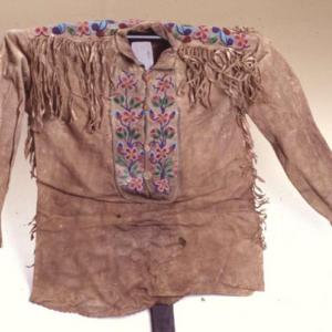 Male tunic, 1870 - 1880 circa (Ojibway, probably object of exchange with the Dakota)