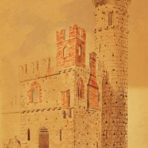 Study for the "Round Tower" view from the south