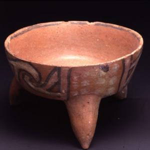 Tripod bowl,  Post X sec. A.D. (Lima late, Wuari influences)