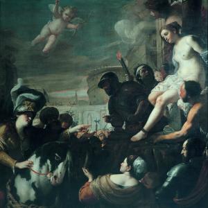 Clorinda libera Olindo e Sofronia dal rogo, (1646) 