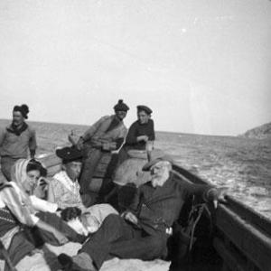 Captain with Laura Doria and her daughter Orietta - Isola del Giglio