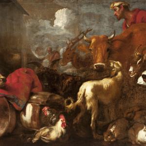 Entrata degli animali nell’arca di Noè