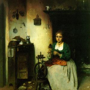 La filatrice, 1863