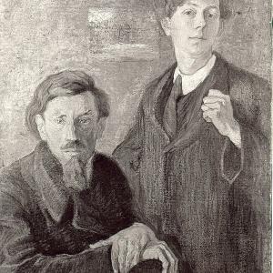 Il pittore Rohuszewicz e autoritratto, 1918