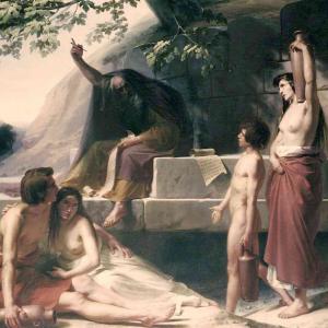 Un profeta che predice l’avvenire al popolo, 1850 - 1855 circa