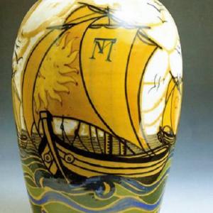 Vaso con barche a vela, 1925 circa