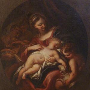 Madonna col Bambino e San Giovannino (P.G. Piola)