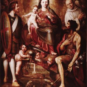 Madonna col Bambino fra i SS. Giovanni Battista, Giorgio
