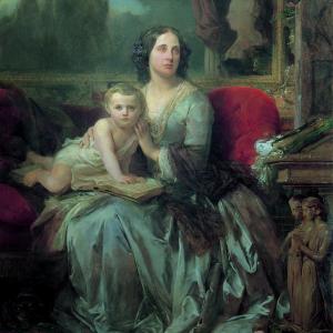 Maria Brignole-Sale De Ferrari, Duchessa di Galliera con il figlio Filippo 