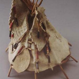 Model of house, circa 1880 (Dakota - Teton)