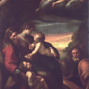 La Sacra Famiglia con Santa Elisabetta e San Giovannino