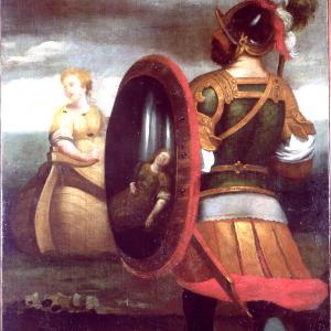 Rinaldo guarda Armida nello specchio