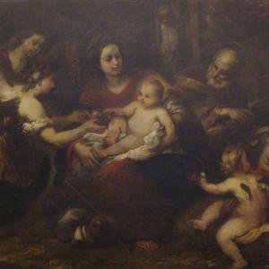 Sacra Famiglia servita dagli angeli 