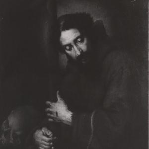 San Francesco abbracciato al Crocifisso 