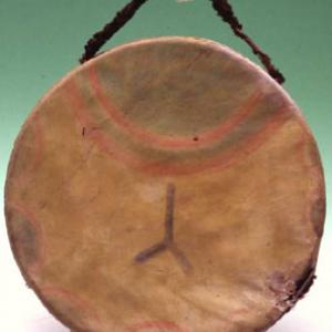 Ceremonial drum, 1870 - 1880 about, (East Dakota)