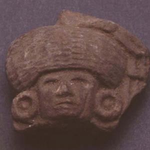 Anthropomorphic head, 7th century A.D. (Teotihuacán IV), Mexico