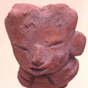 Anthropomorphic head, III - IV century A.D. (Teotihuacán II), Mexico