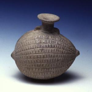 Vase in the shape of  cucurbitacea (melon)