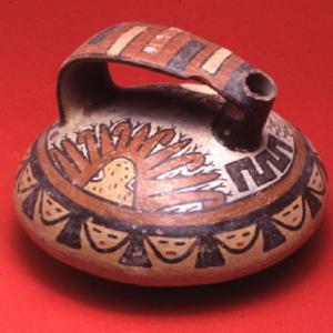 Lenticular vase, 125 (?) - 400 (?) A.D. (Nasca 6/7) (?)