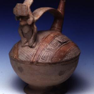 Whistling pot, 500 - 600 A.D. (Lima, substile Nieveria)