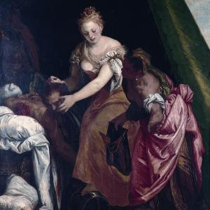 Judith and Holofernes, (about 1580)