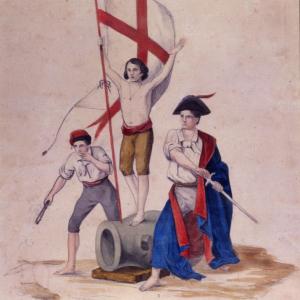 I trei eroi du popolo zeneise (1847 circa)