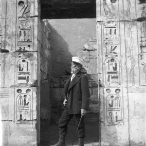 The Captain in the ancient Temple of Ramsess III, Ancient Thebes