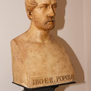 A. Bezzi, Giuseppe Mazzini, busto in gess, Londra 1850
