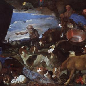 Giovanni Benedetto Castiglione "Entrata degli animali nell'arca"