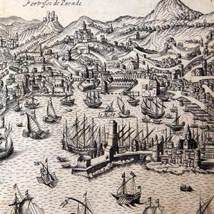 Veduta di Genova dal mare, particolare