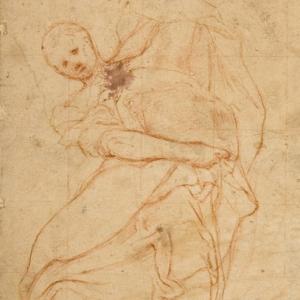 Apostolo (disegno per il tamburo della cupola del Duomo di Parma)